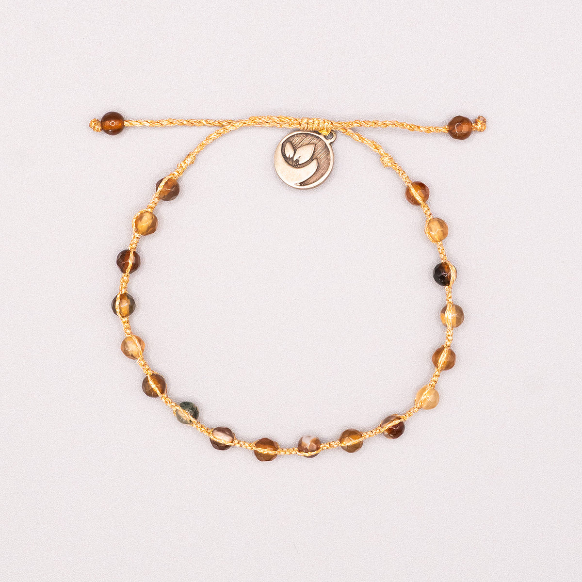 Gold bracelet - "Agate Stone" edition