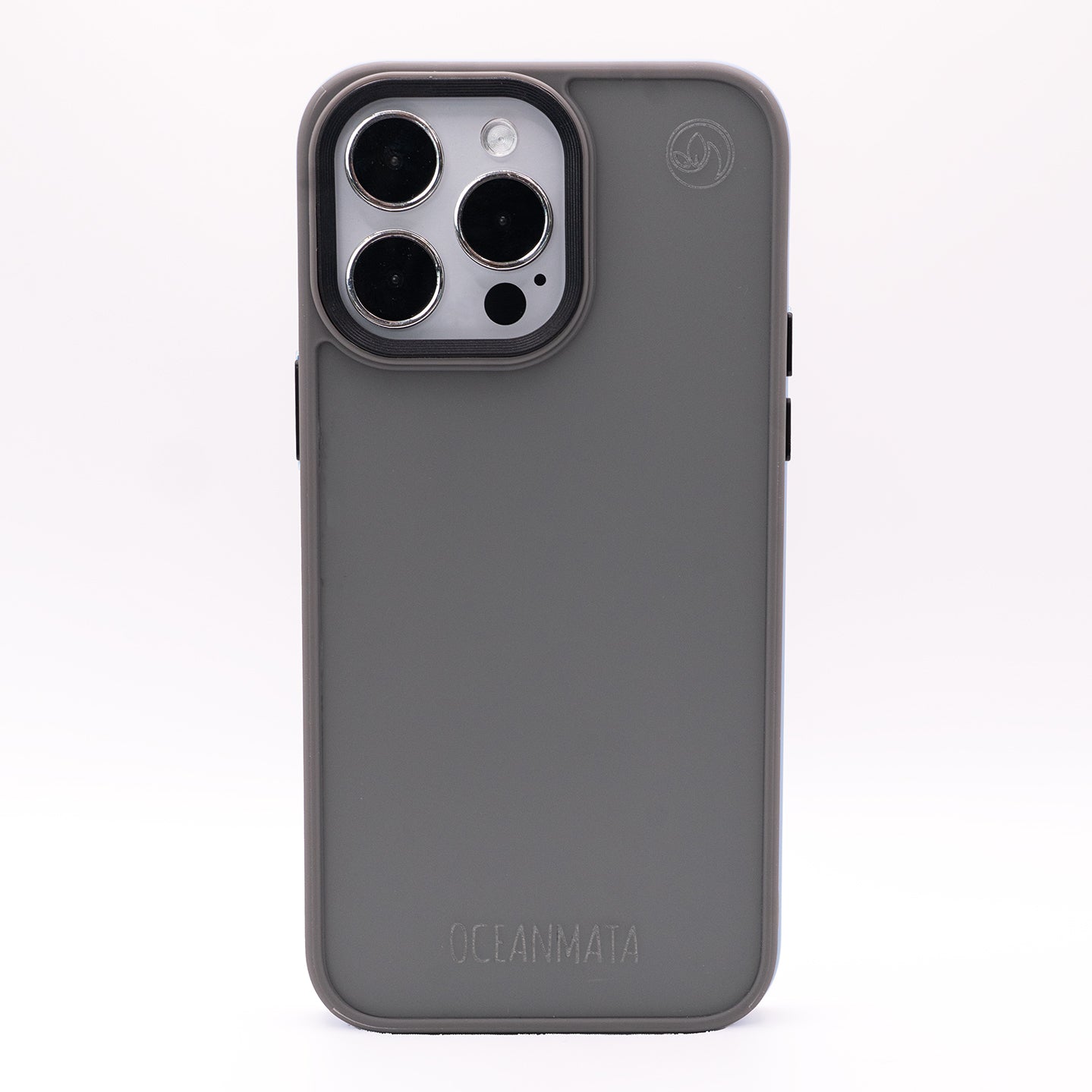 iPhone 15 pro Hülle - durchsichtig grau - nachhaltig