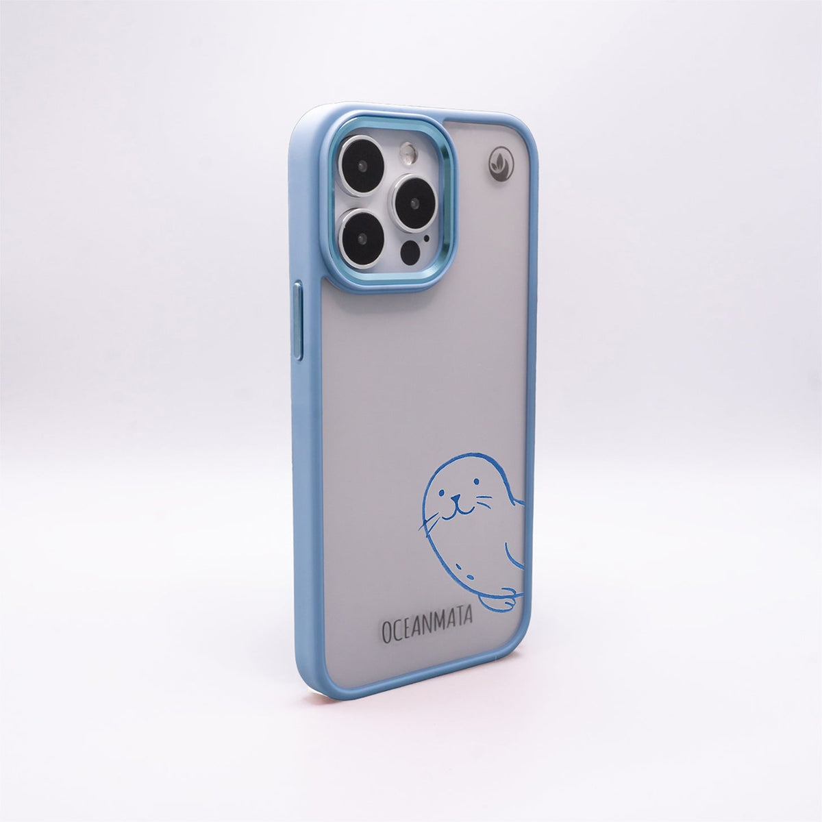 iPhone 16 pro hoesje - zegelblauw - "Robby" - duurzaam