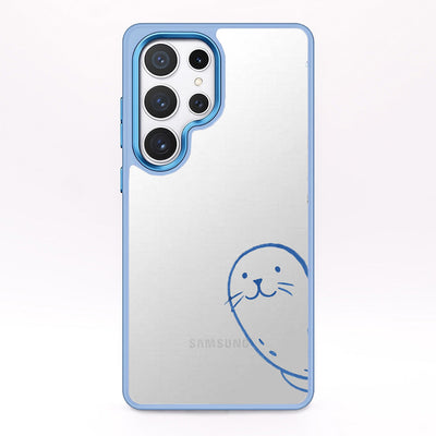 Samsung S25+ case - seal blue - "Robby" - sustainable
