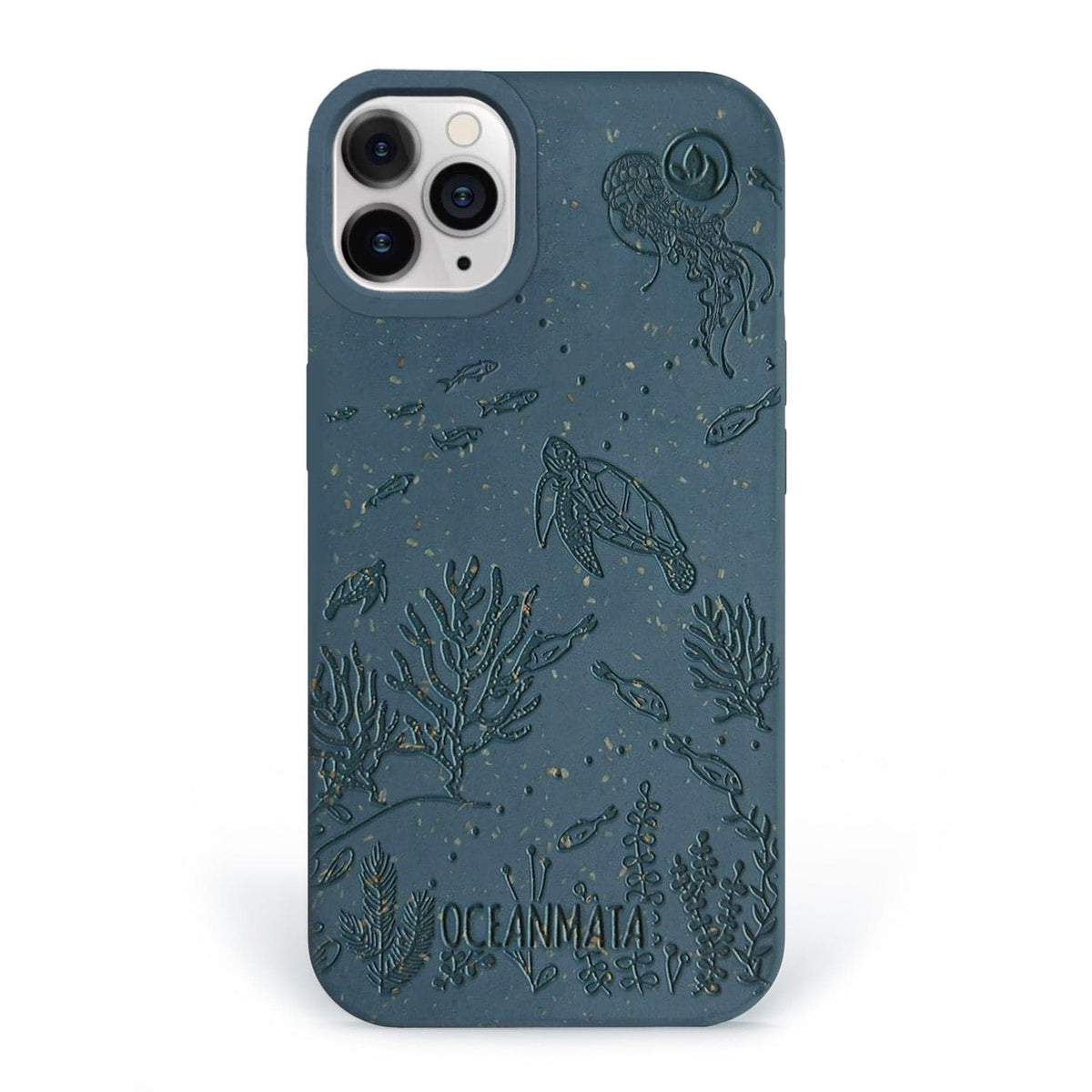 iPhone 11 pro hoesje 'TURTLE Family' - blauw - duurzaam