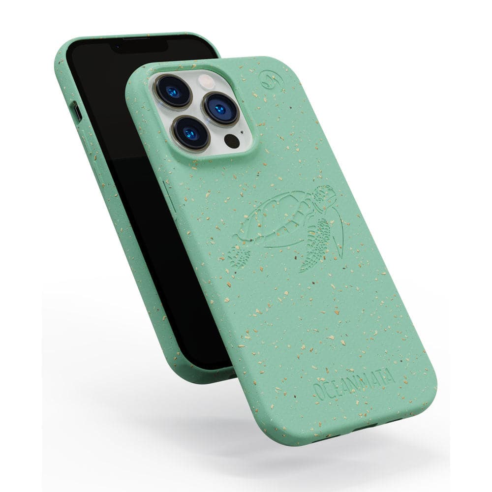 iPhone 13 case - green - "TURTLE" - sustainable