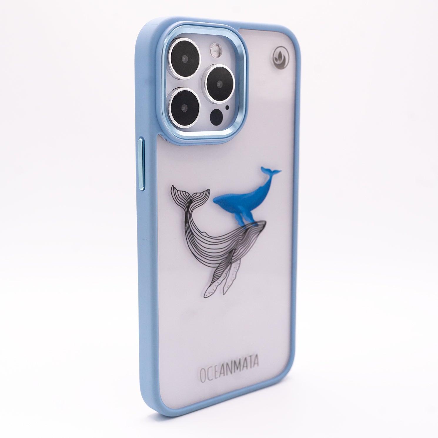 iPhone 13 pro Hülle - Wal blau - "BlueWhale" - nachhaltig