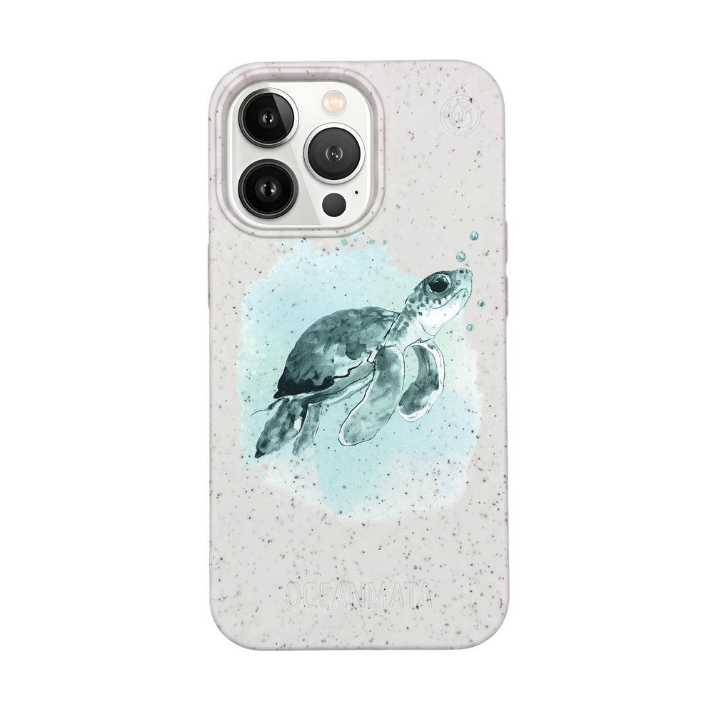 iPhone 13 Pro Max Case - Green Turtle - "Baby Turtle" - Sustainable