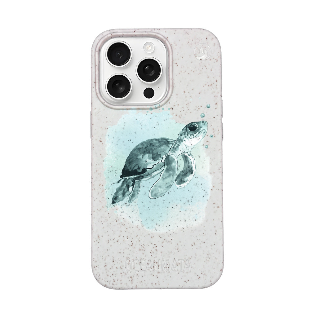 iPhone 16 Pro Max Case - Turtle Green - "Baby Turtle" - Sustainable