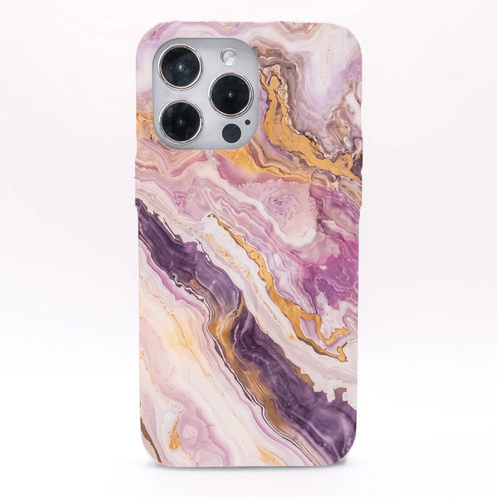 iPhone 16e Hülle - Marmor pink - "PinkMarble" - nachhaltig