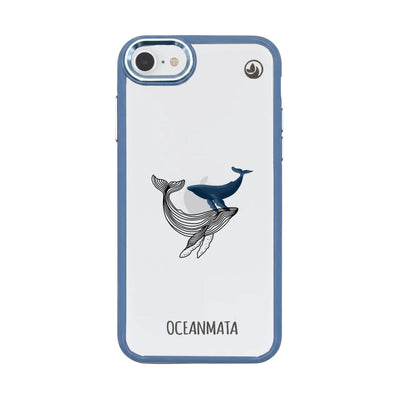 iPhone SE/7/8 hoesje - Whale Blue - "BlueWhale" - duurzaam