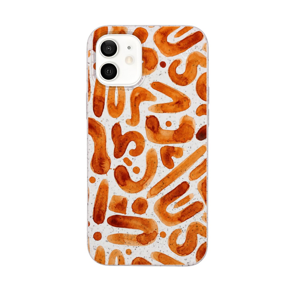 Biologisch abbaubare Handyhülle iPhone 12 mini Buchstabensuppe — kompostierbar — Vorderseite