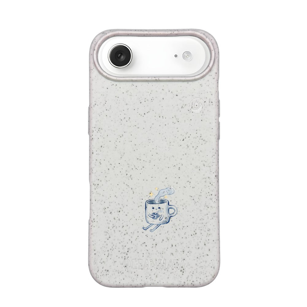 iPhone 17 Air Case - white - "coffeelove" - sustainable