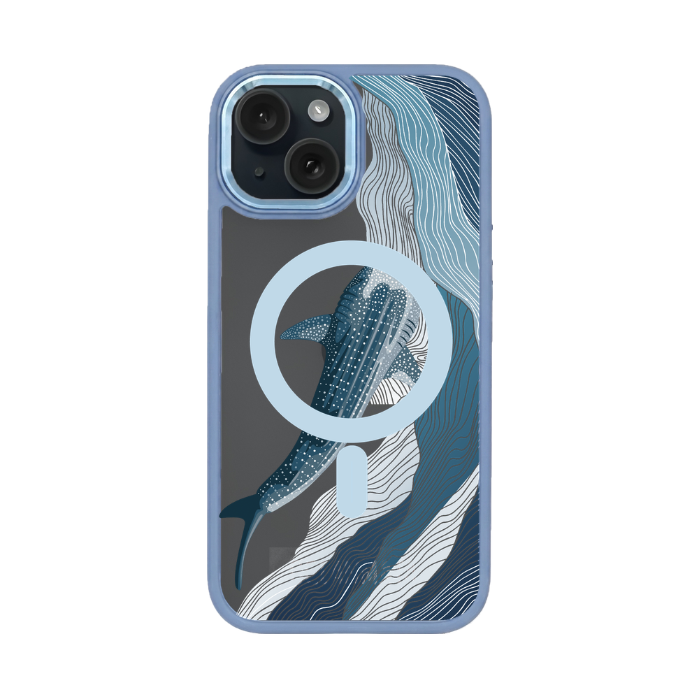iPhone 15 Hülle - Walhai blau - "DeepWater" - nachhaltig