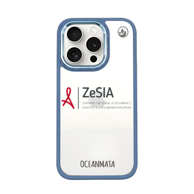 ZeSIA Karlsruhe × OceanMata Hülle Clear – iPhone 15 pro (Muster)
