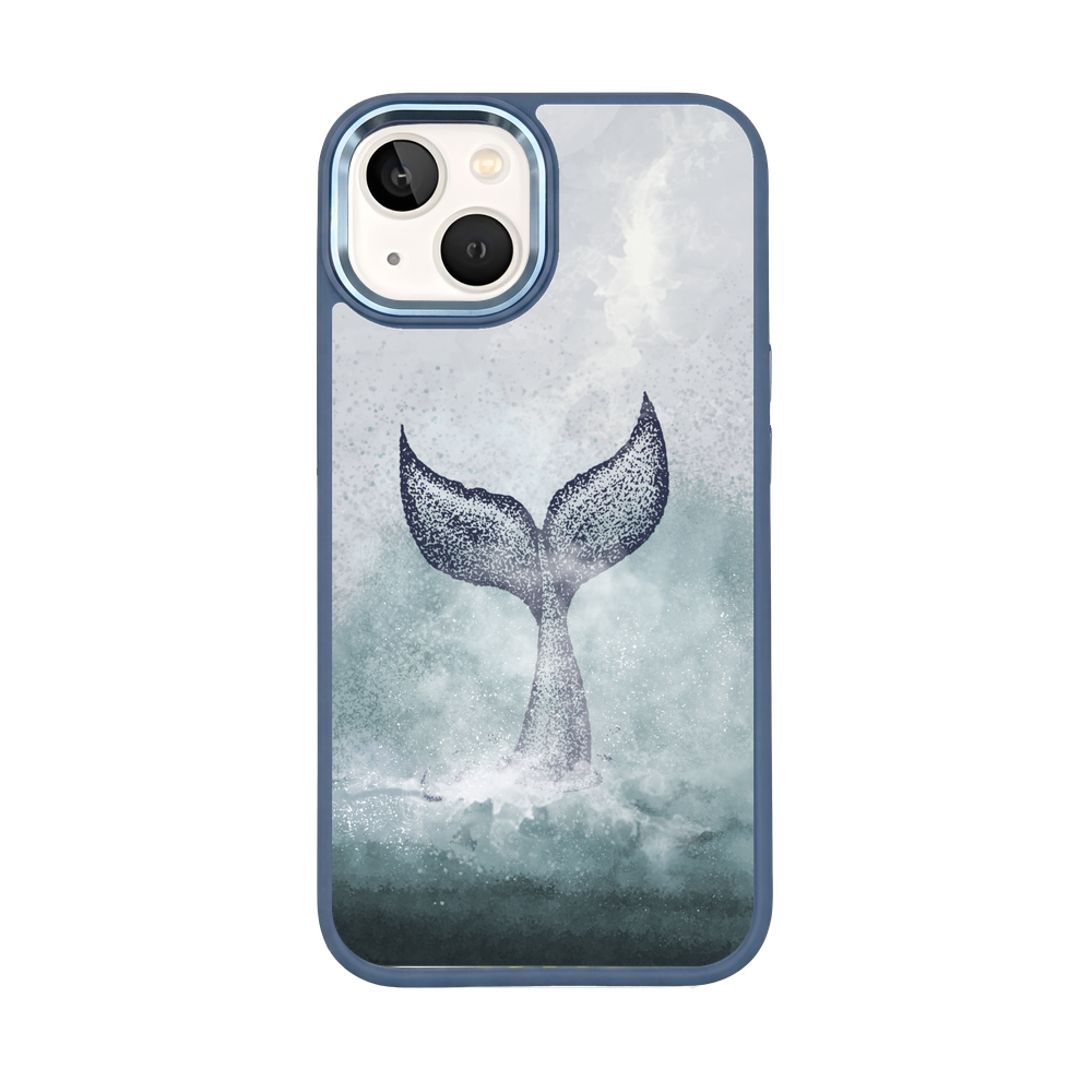 iPhone 13 Case - Dolphin Blue - "Dolphin" - Sustainable