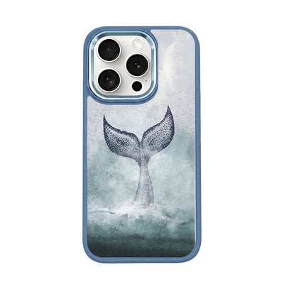 iPhone 15 pro case - dolphin blue - "Dolphin" - sustainable
