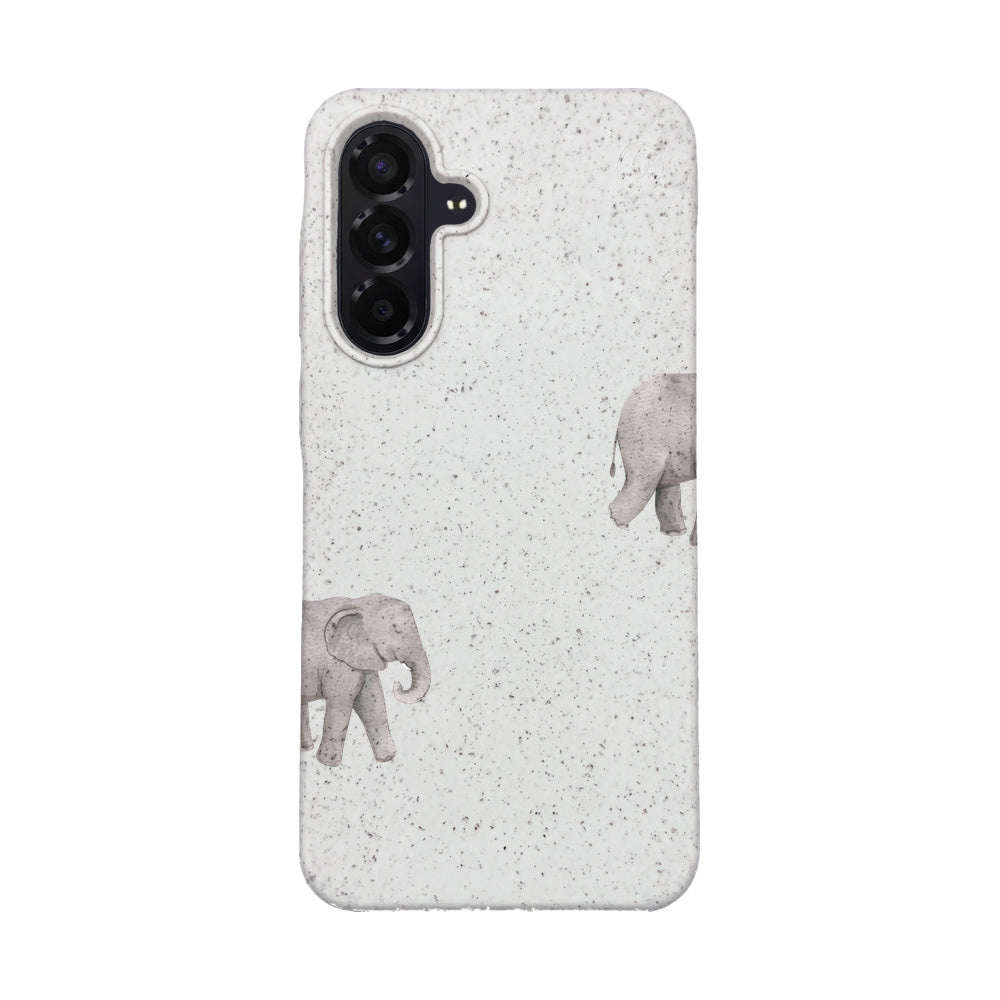 Samsung A56 Case - Elephant white - "Ele-Fant" - sustainable