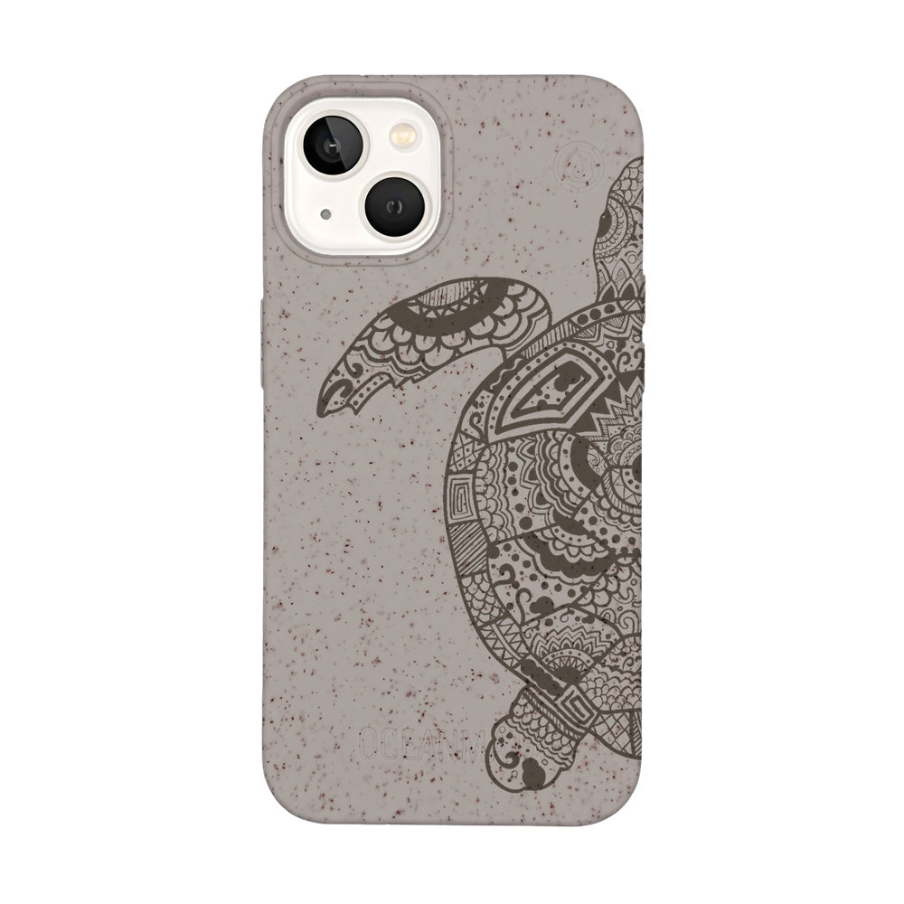 Biologisch abbaubare Handyhülle iPhone 13 Greenturtle — kompostierbar — Vorderseite
