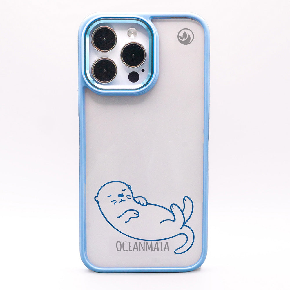 iPhone 12 pro / iPhone 12 Hülle - Otter blau - nachhaltig
