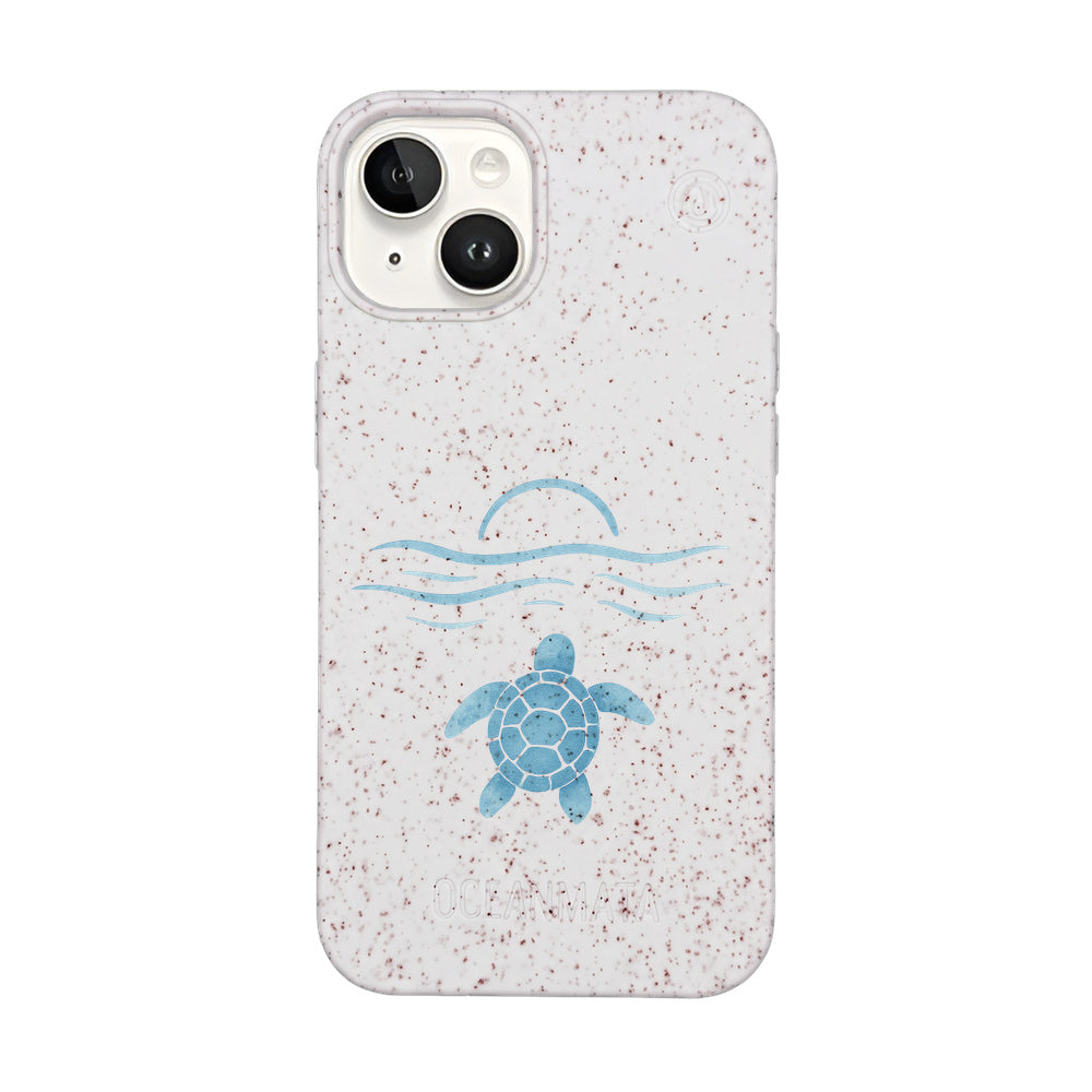 iPhone 14 Case - white - "Into the Sun" - sustainable