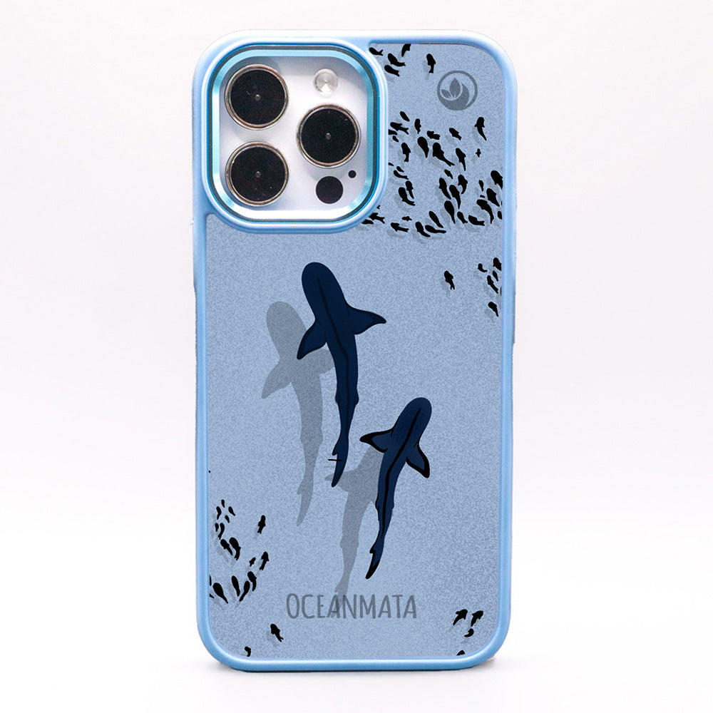 iPhone SE/7/8 hoesje - Shark Blue - "Into the blue" duurzaam