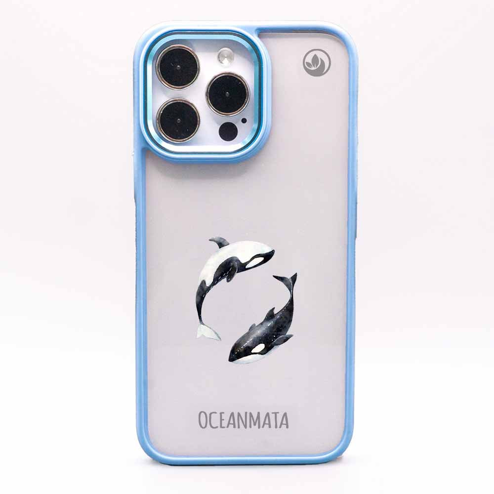 iPhone 14 pro Hülle - Orca blau - "OrcaFlow" - nachhaltig