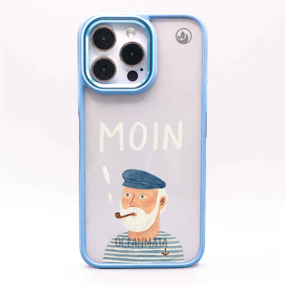 iPhone 14 Hülle - Moin blau - "Ostfriese" - nachhaltig