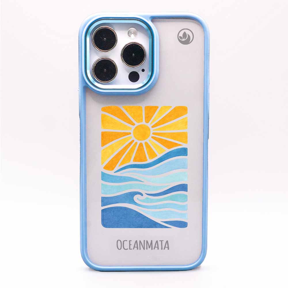iPhone 16 pro max Hülle - Meer blau - "Sun&Sea" - nachhaltig