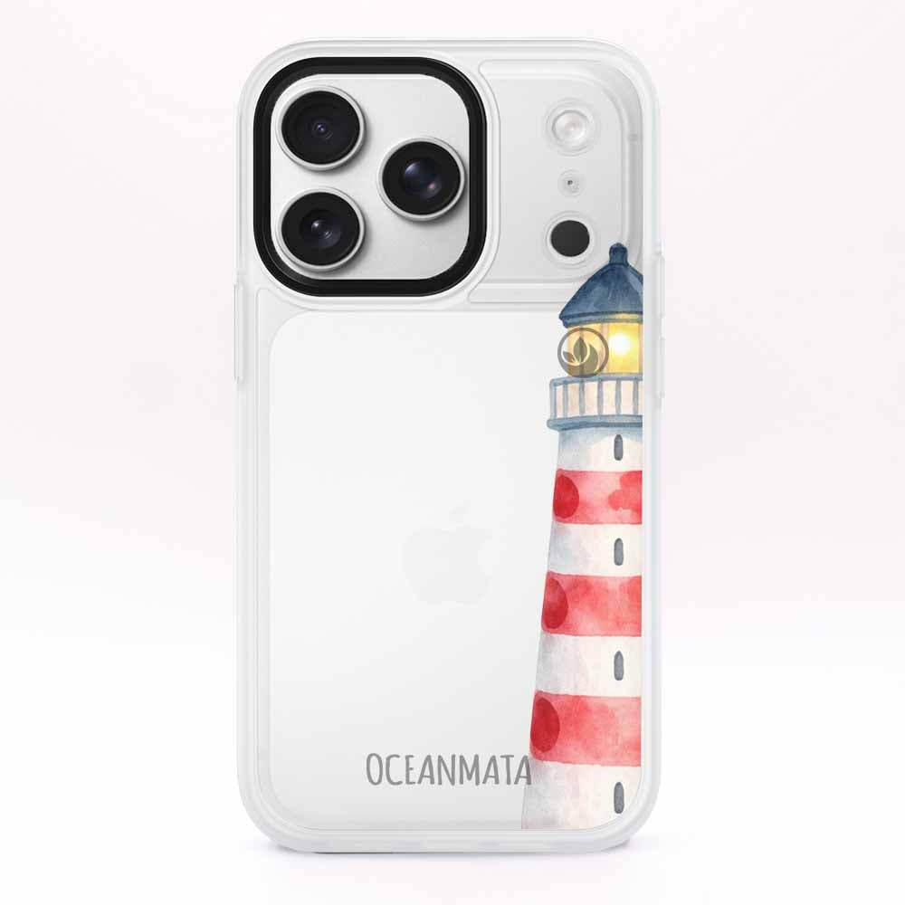 iPhone 17 pro max Hülle - Leuchtturm blau - "Lighthouse" - nachhaltig