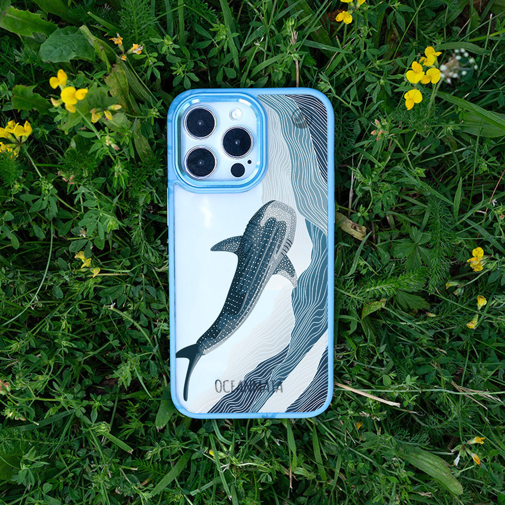 Samsung S25 Hülle - Walhai blau - "DeepWater" - nachhaltig