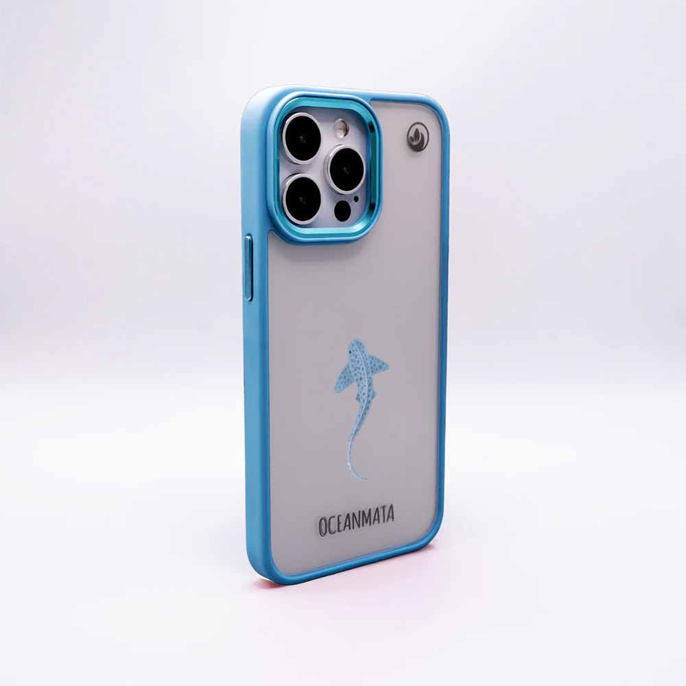 Samsung S25 Hülle - Leopardenhai blau - "BlueLeopard" - nachhaltig