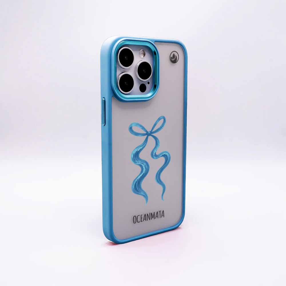 Samsung S25 Ultra Hülle - Schleife blau - "tideknot" - nachhaltig