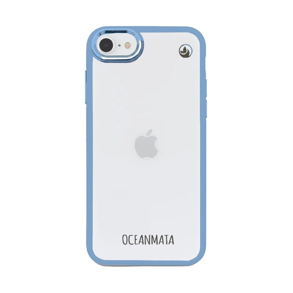 iPhone SE/7/8 case - transparent ocean blue - sustainable