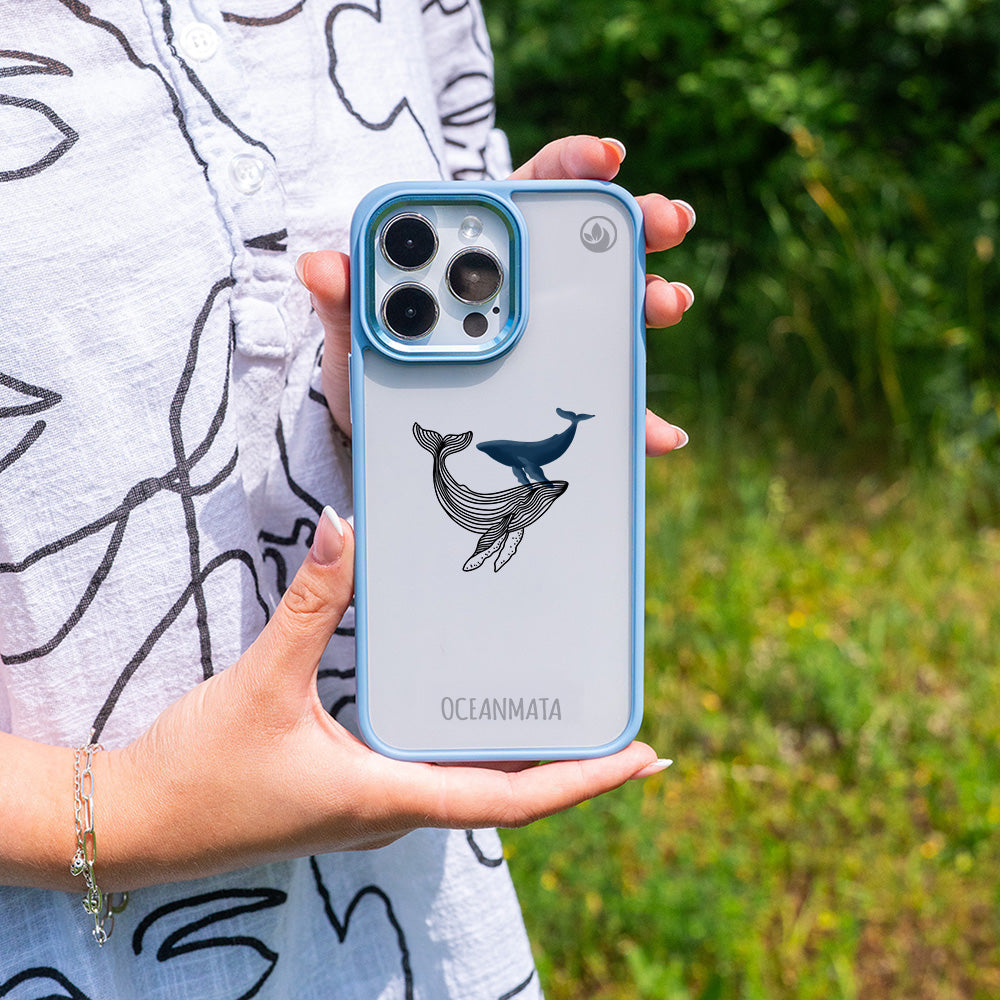 iPhone 17 Case - Whale Blue - "BlueWhale" - sustainable