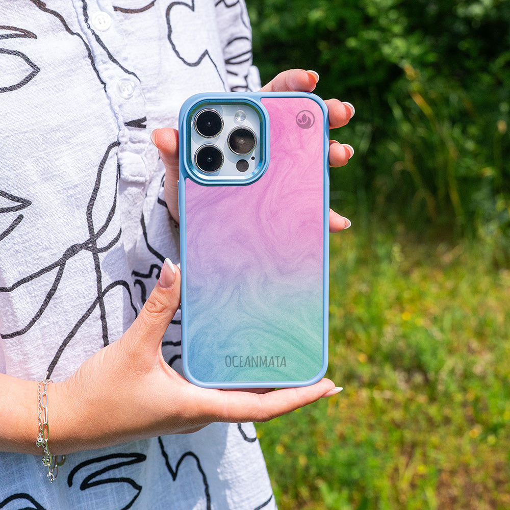 iPhone 15 pro max Hülle - "Colored Marble" - nachhaltig