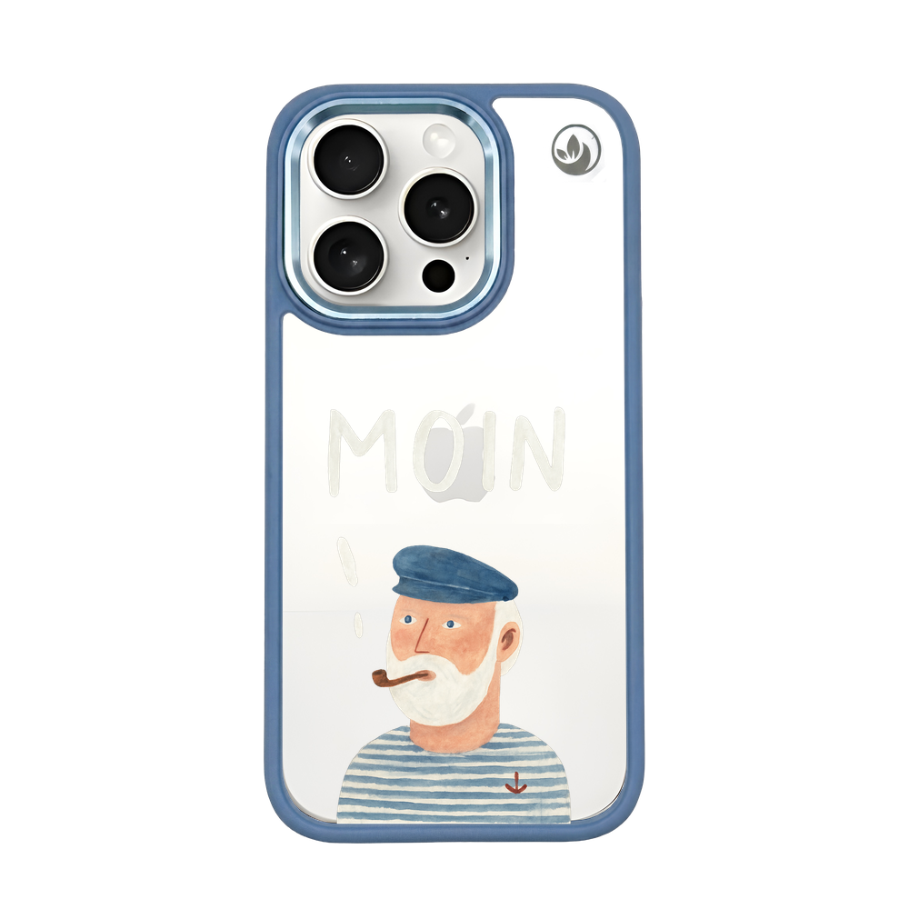 iPhone 15 pro max Hülle - Moin blau - "Ostfriese" - nachhaltig