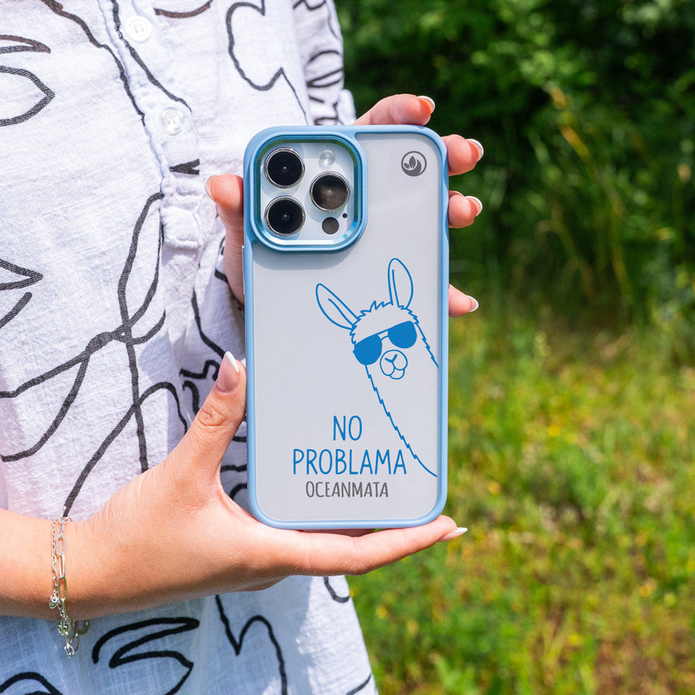 iPhone 15 pro Hülle - Lama - "No Problama" nachhaltig