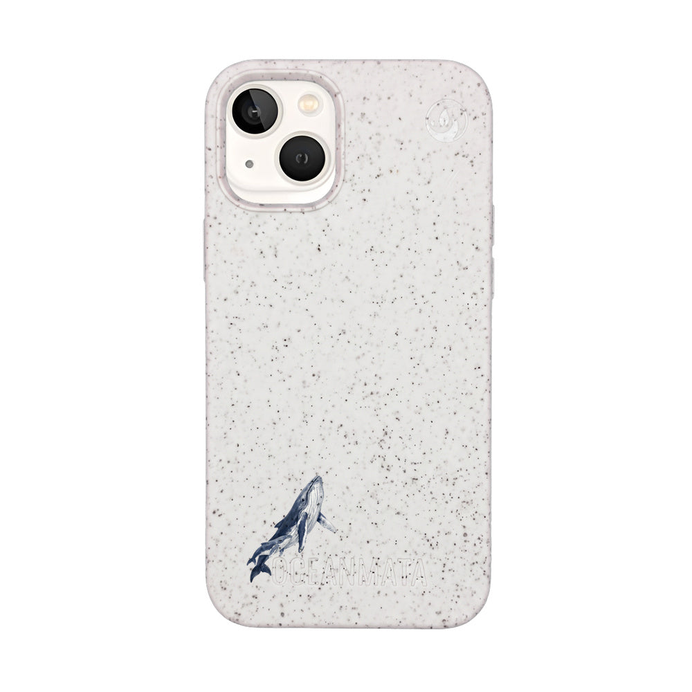 iPhone 13 mini Case - Humpback Whale White - "OceanLullaby" - sustainable