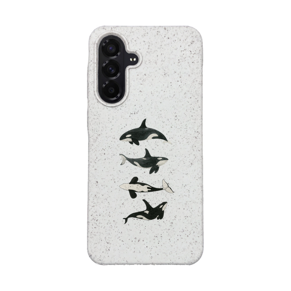 Samsung A56 Case - Orca White - "OrcaFamily" - sustainable