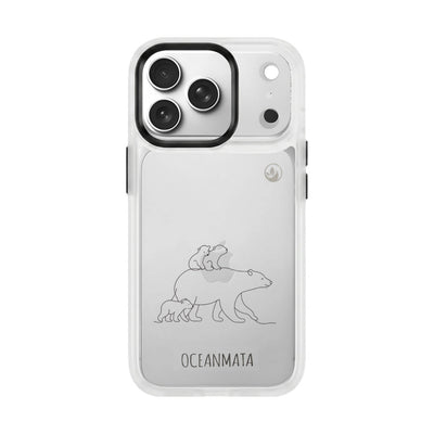 iPhone 17 pro max Hülle - Eisbär - "Polar Bear Family" - nachhaltig