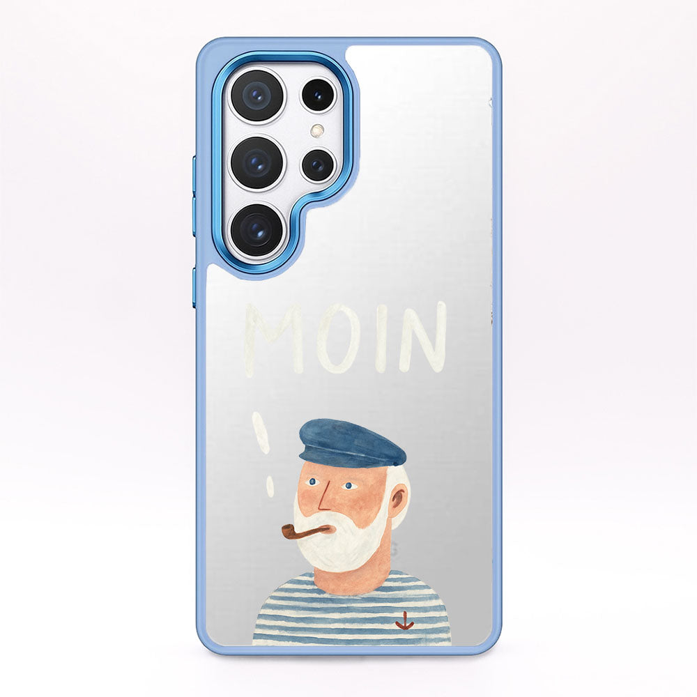 Samsung S24 Ultra Hülle - Moin blau - "Ostfriese" - nachhaltig