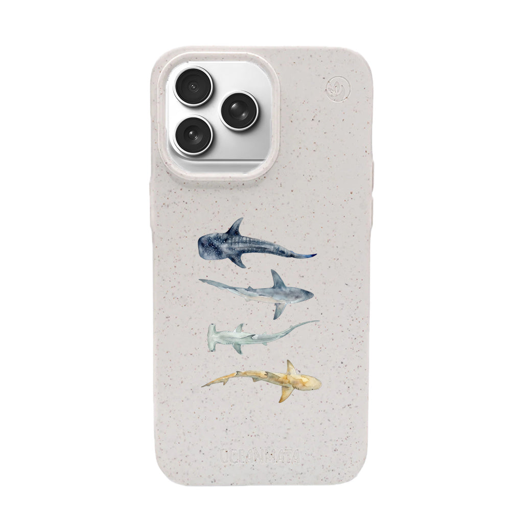 Biologisch abbaubare Handyhülle iPhone 17 pro max Sharkproject — kompostierbar — Vorderseite