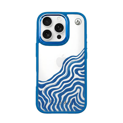 iPhone 16 pro hoesje - abstracte golf - "Summerwave" - duurzaam