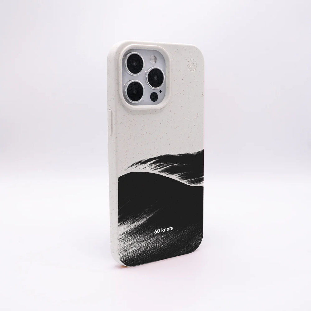 iPhone 14 Hülle - Düne weiß - "60knots" - nachhaltig