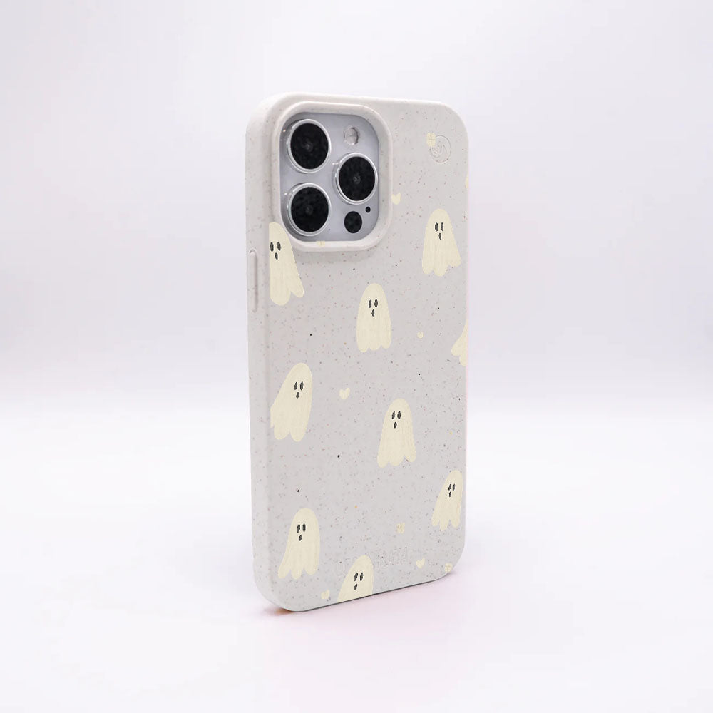 iPhone 13 Hülle - Geist weiß - "LittleGhost" - nachhaltig