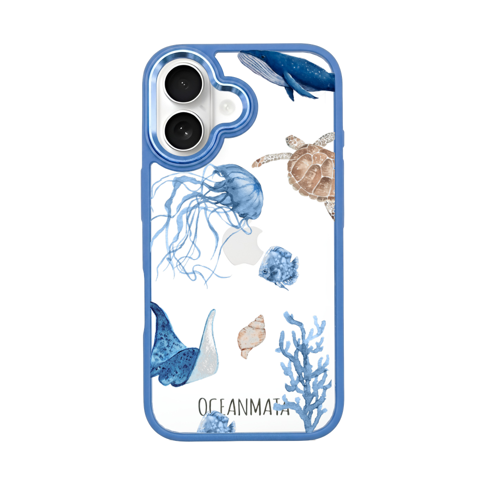 iPhone 16 Case - white turtle - "Turtle & Friends" - sustainable