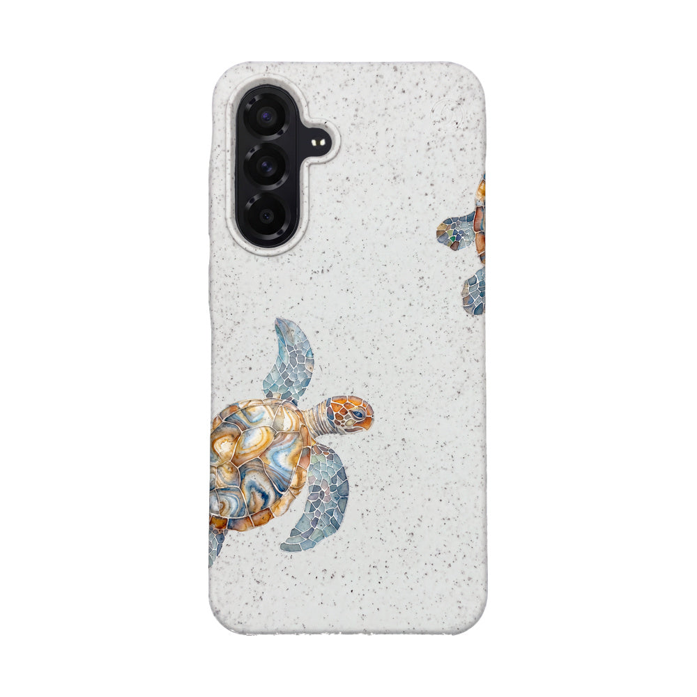 Samsung A56 Case - Turtle White - "TurtleGaze" - sustainable