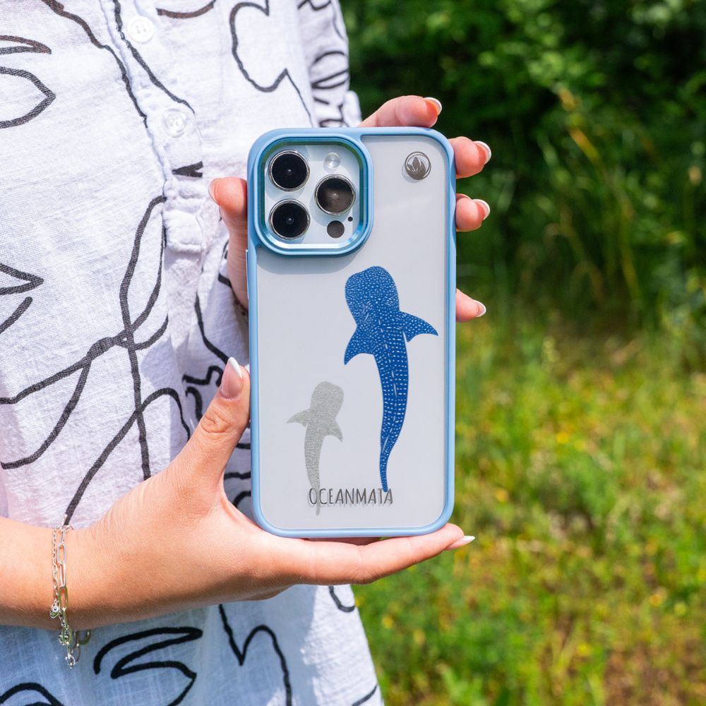 iPhone 15 Hülle - Walhai blau - "Walhai" - nachhaltig