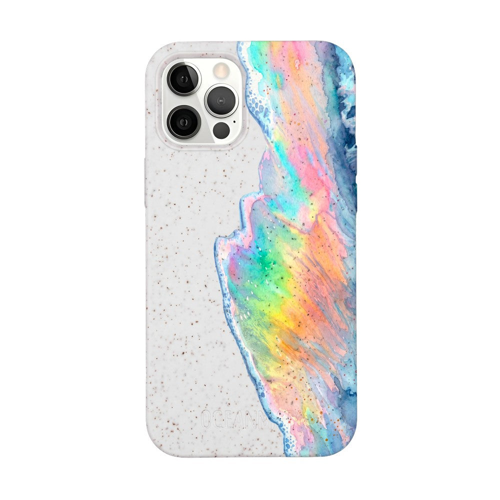 Biologisch abbaubare Handyhülle iPhone 12 pro / iPhone 12 Waveofpride — kompostierbar — Vorderseite