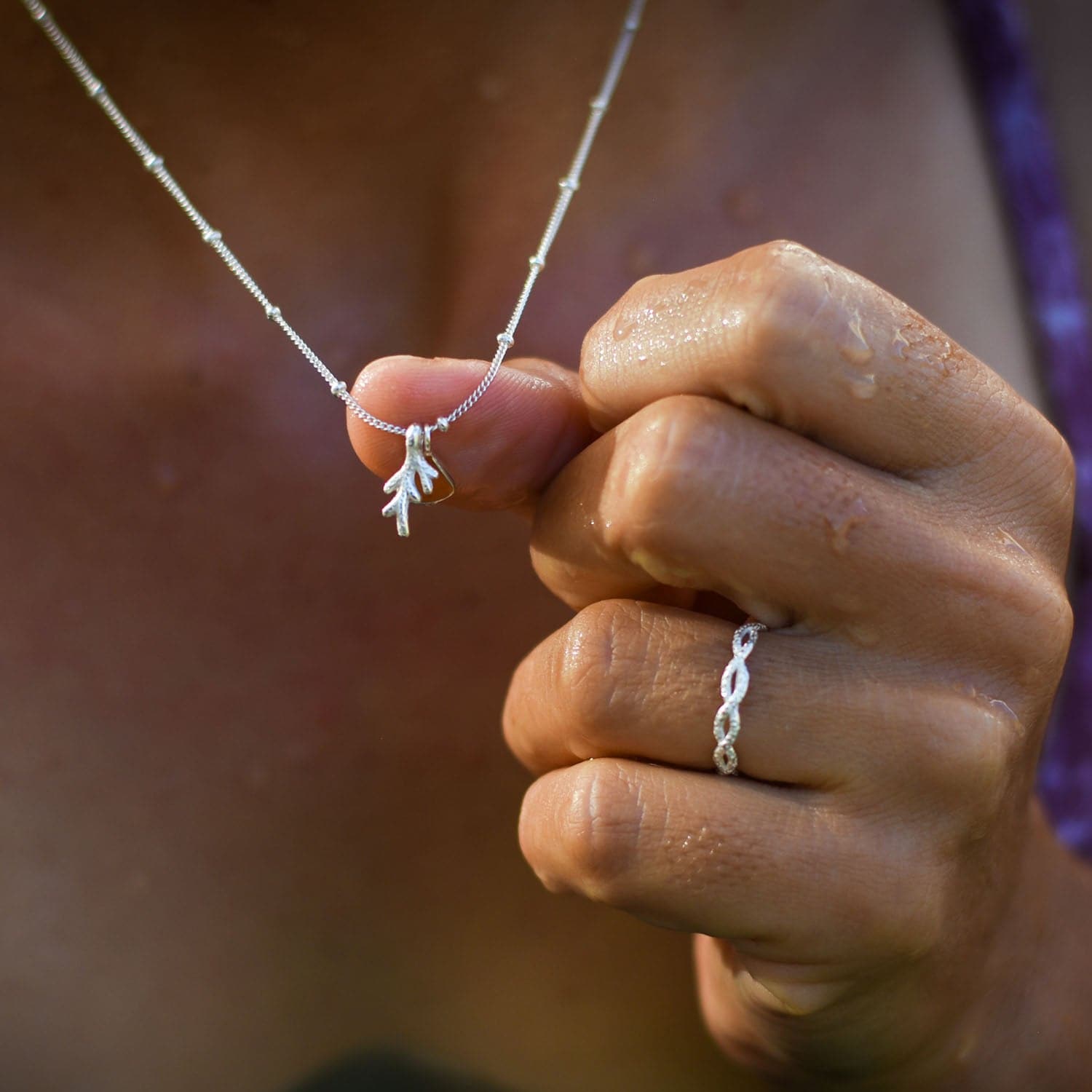 Limited Edition Coral - Halskette + Ring