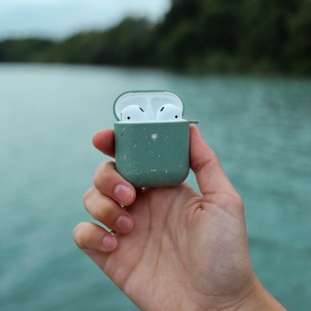 duurzame Apple AirPod Case 1/2 "TURTLE" - cover - groen