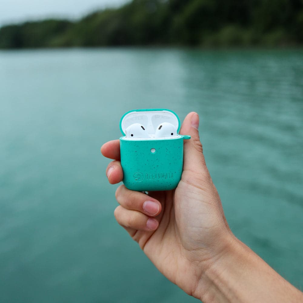 duurzame Apple AirPod Case 1/2 - Cover - turquoise