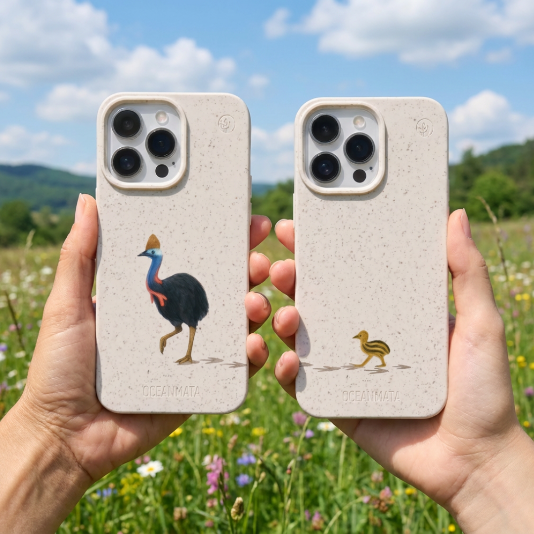 Nachhaltige Apple iPhone Hülle "Partner Case - CassowaryLove"
